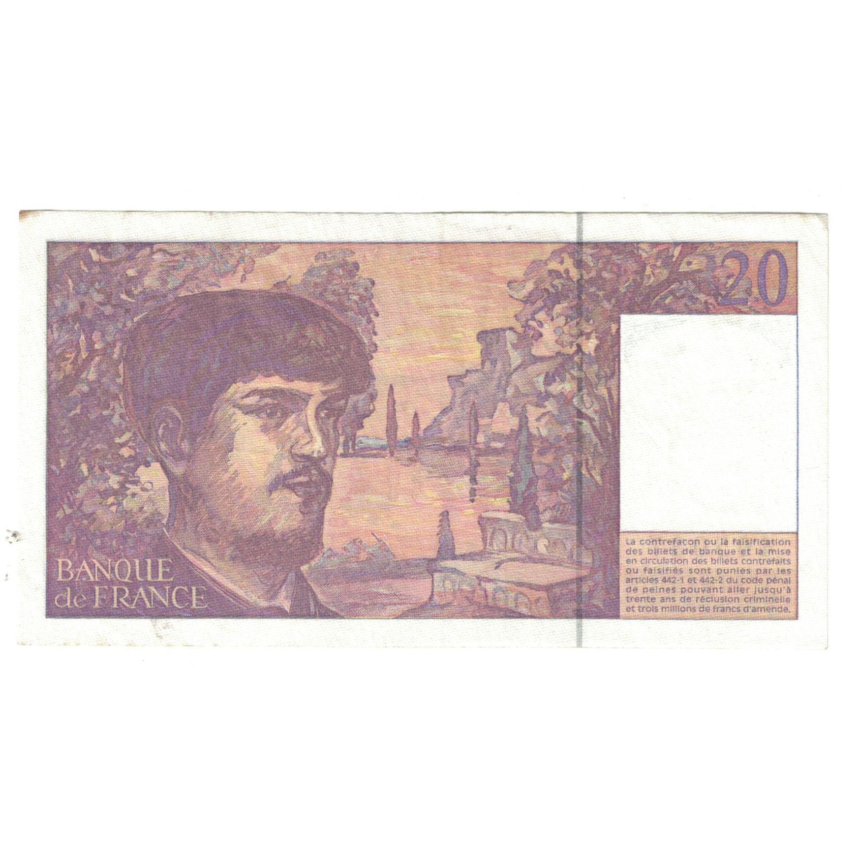 Francia, 20 Francs, Debussy, 1997, A.054, MBC, Fayette:66ter02a53, KM:151i