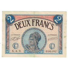 Francja, Paris, 2 Francs, 1922, EF(40-45), Pirot:97-28