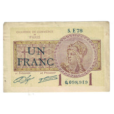 France, Paris, 1 Franc, 1922, EF(40-45), Pirot:97-23