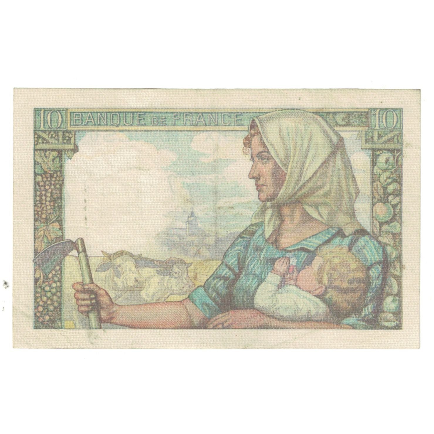 France, 10 Francs, Mineur, 1942, S.9, EF(40-45), Fayette:8.4, KM:99d