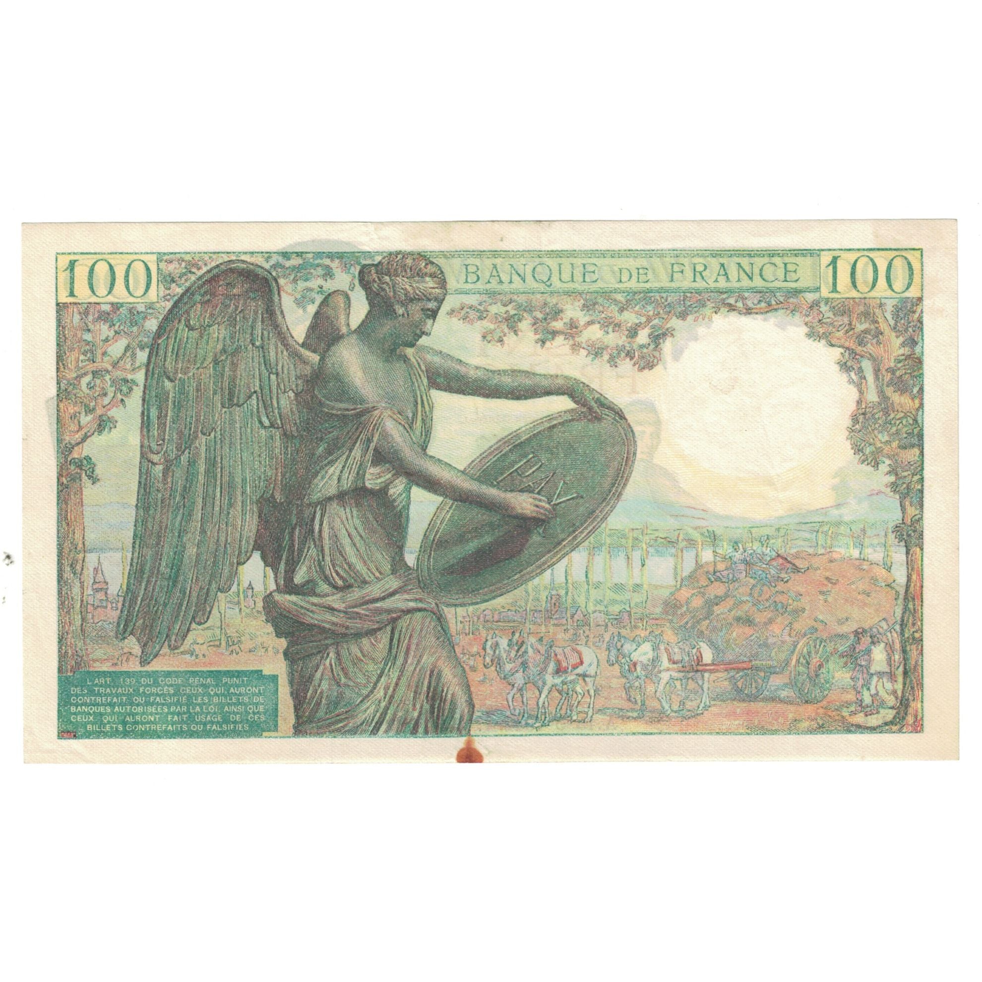 Frankrijk, 100 Francs, Descartes, 1942, Q.1, TTB, Fayette:27.1, KM:101a