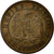 Moneda, Francia, Napoleon III, Napoléon III, Centime, 1855, Lyon, MBC+, Bronce