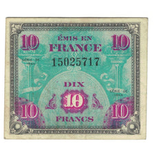 Frankreich, 10 Francs, Flag/France, 1944, 15025717, SS, Fayette:VF18.1, KM:116a