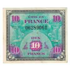 Francja, 10 Francs, Flag/France, 1944, 06289061, EF(40-45), Fayette:VF18.1