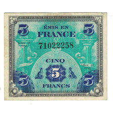 Francja, 5 Francs, Flag/France, 1944, 71022258, EF(40-45), Fayette:VF17.3