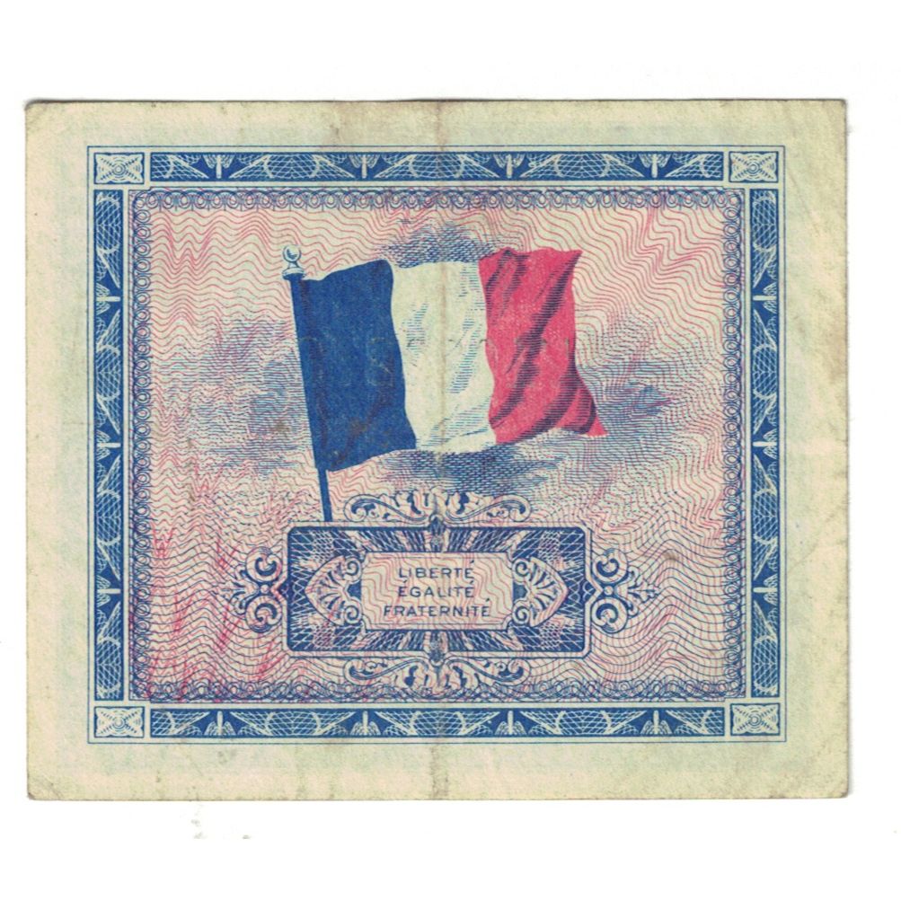 Frankreich, 5 Francs, Flag/France, 1944, 71022258, SS, Fayette:VF17.3, KM:115a