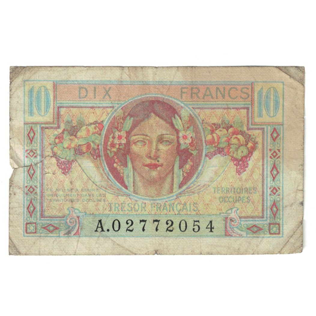 Frankrijk, 10 Francs, 1947 French Treasury, 1947, A.02772054, B, Fayette:VF30.1