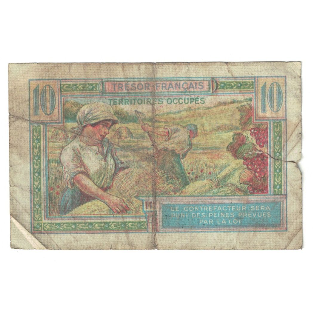 Frankrijk, 10 Francs, 1947 French Treasury, 1947, A.02772054, B, Fayette:VF30.1