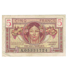 Francja, 5 Francs, 1947 French Treasury, 1947, A.05331724, VF(30-35)