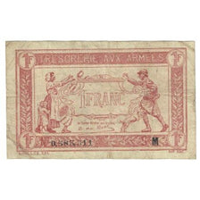 Frankrijk, 1 Franc, 1917-1919 Army Treasury, TB, Fayette:VF03.04, KM:M2