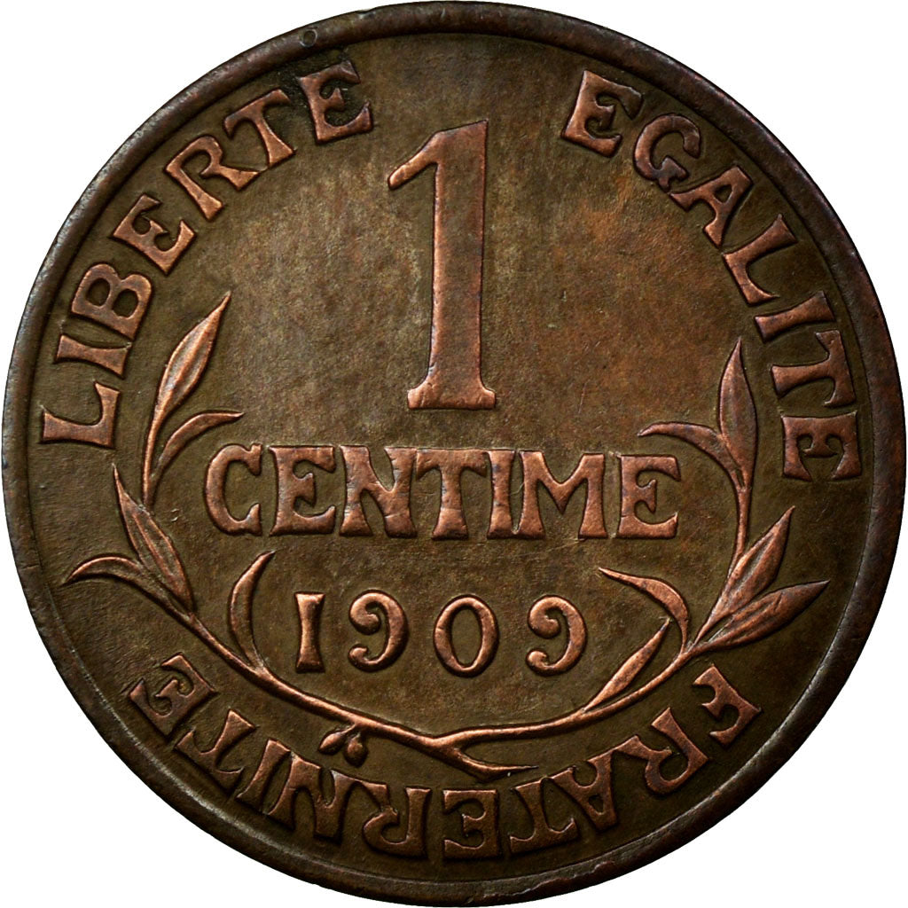 Coin, France, Dupuis, Centime, 1909, AU(50-53), Bronze, Gadoury:90