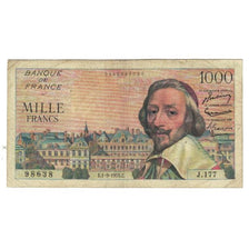 Francia, 1000 Francs, Richelieu, 1955, J.177 98638, MB, Fayette:42.15, KM:134a