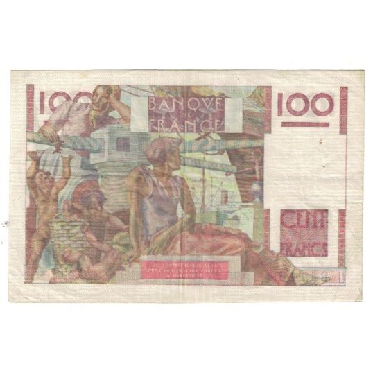 Frankreich, 100 Francs, Jeune Paysan, 1952, C.435 84115, SS, Fayette:28.31