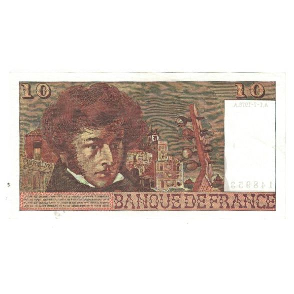 France, 10 Francs, Berlioz, 1976, M.289, UNC(65-70), KM:150c