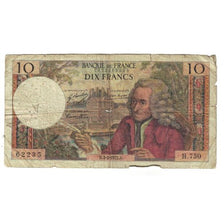 France, 10 Francs, Voltaire, 1972, H.750 62235, VG(8-10), Fayette:62.54, KM:147d
