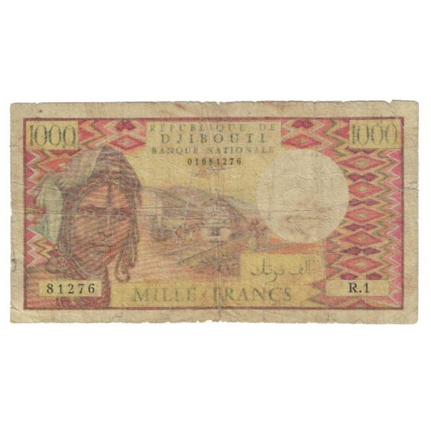 Banknote, Djibouti, 1000 Francs, KM:37c, F(12-15)