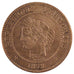 FRANCE, Cérès, 2 Centimes, 1879, Paris, KM #827.1, EF(40-45), Bronze, 20.2, G...