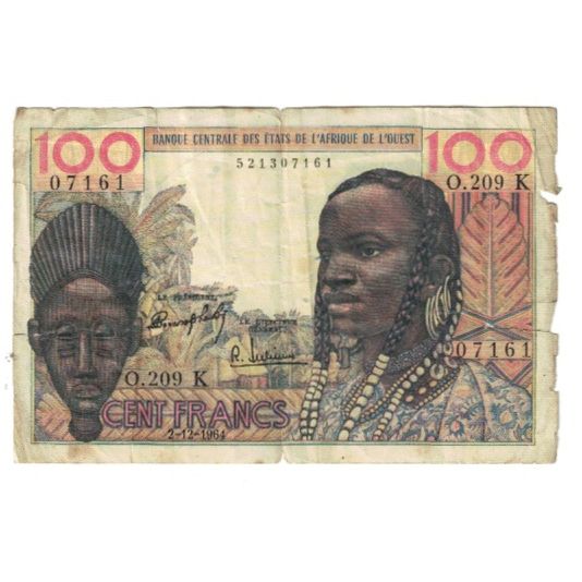 Banknote, West African States, 100 Francs, KM:701Ka, F(12-15)