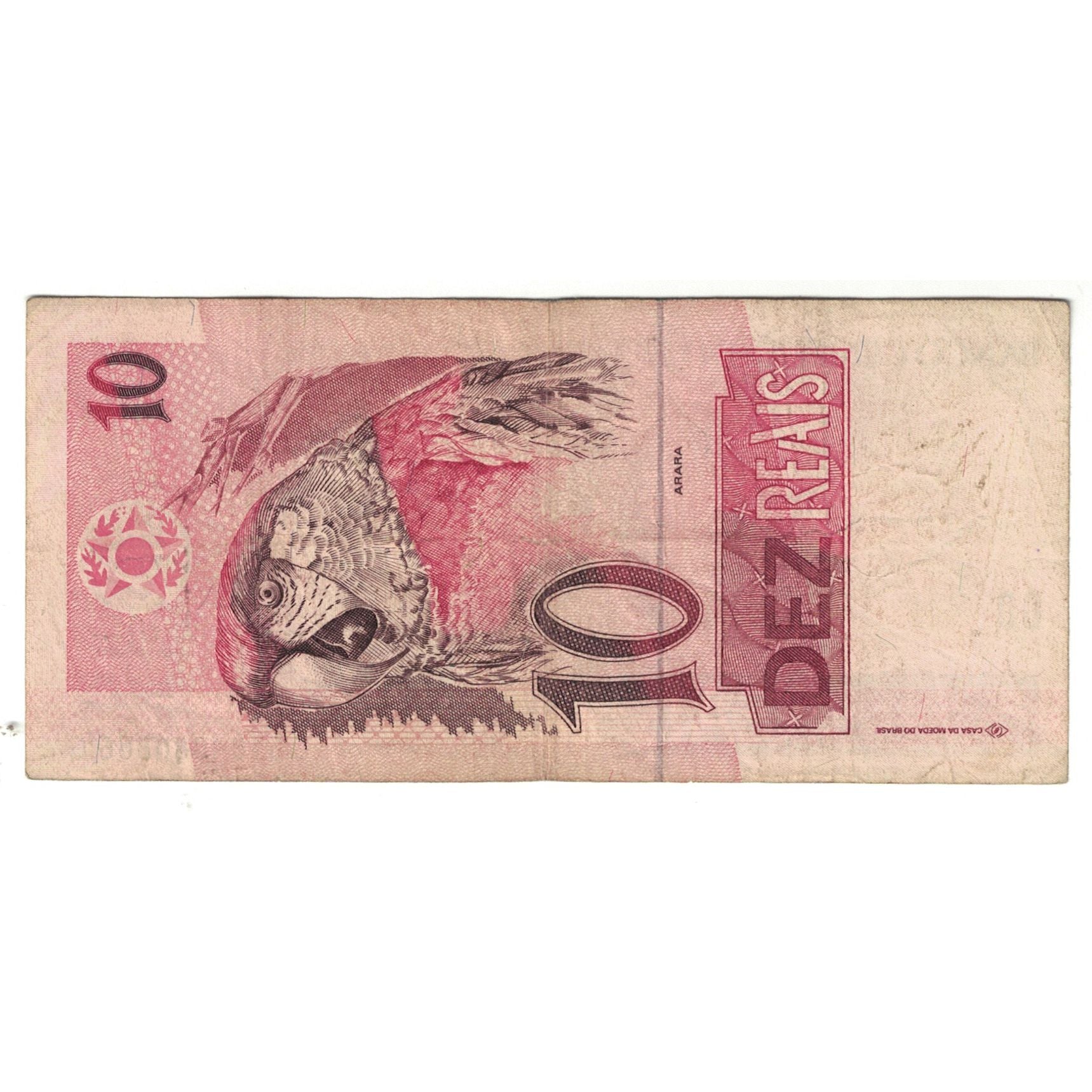 Banknote, Brazil, 10 Reais, KM:245Ac, VF(20-25)