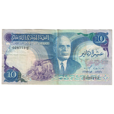 Banknote, Tunisia, 10 Dinars, 1983, 1983-11-03, KM:80, EF(40-45)