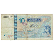 Banknote, Tunisia, 10 Dinars, 2005, 2005-11-07, KM:90, VF(20-25)