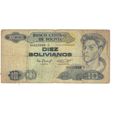 Billet, Bolivie, 10 Bolivianos, KM:204a, B+