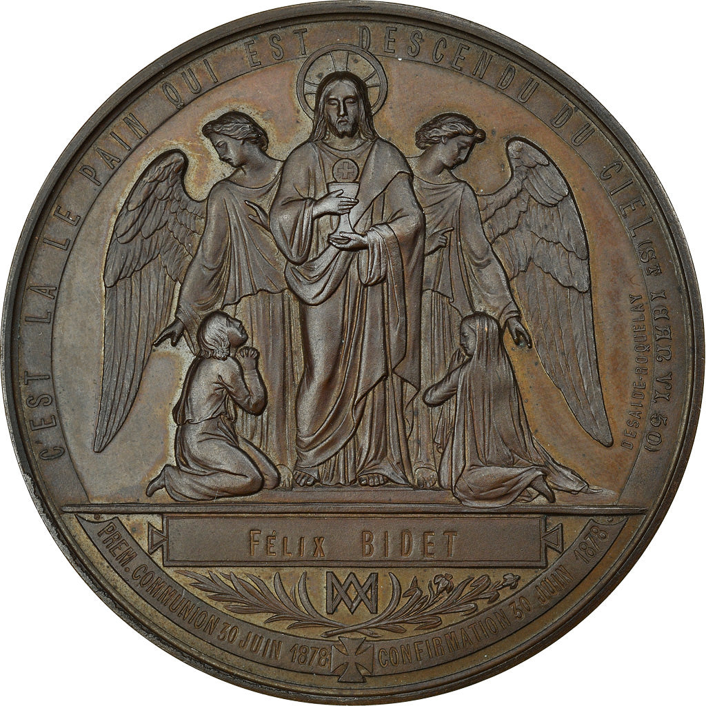 France, Medal, Baptème, Première Communion et Confirmation, Religions &