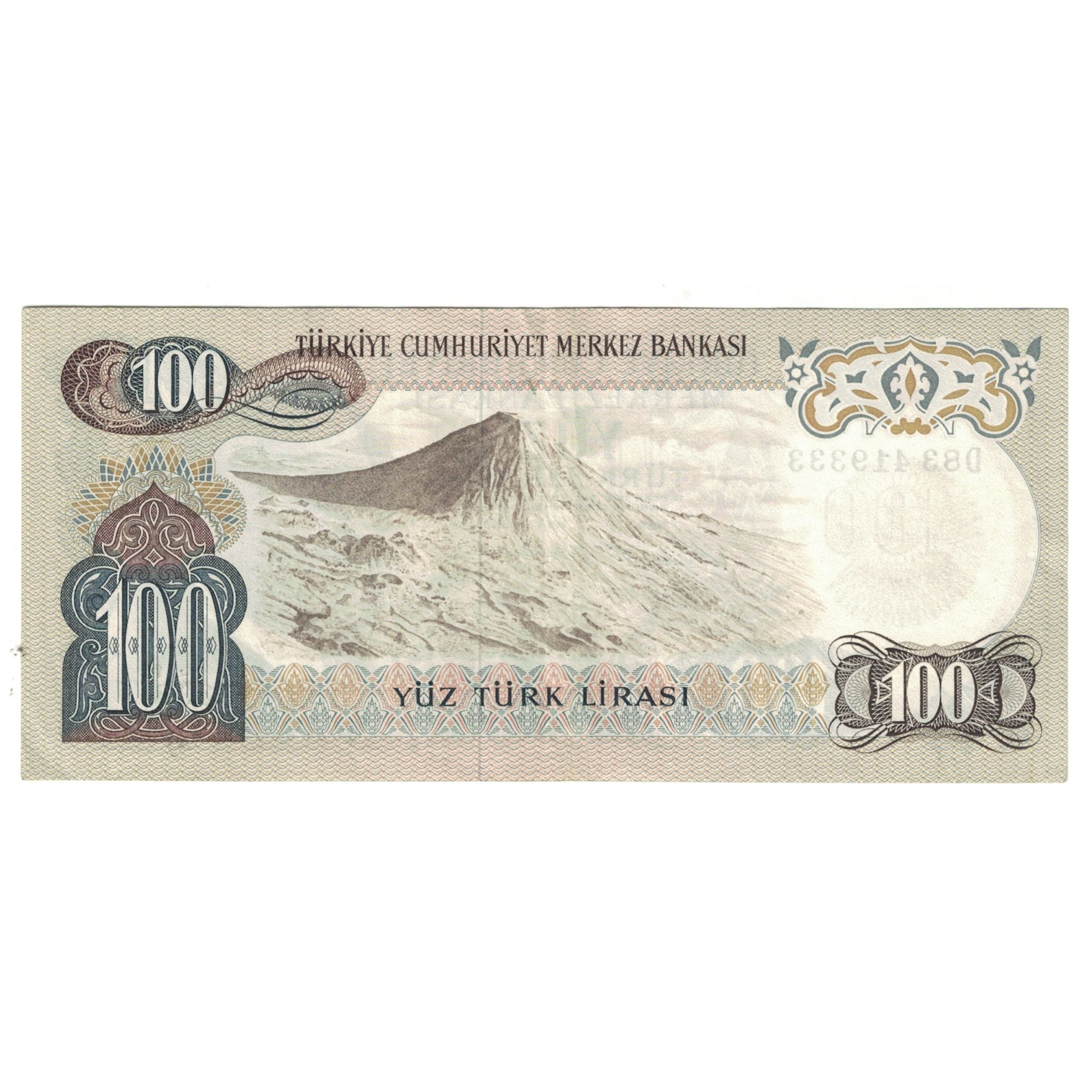 Banknote, Turkey, 100 Lira, 1970, KM:189a, UNC(63)