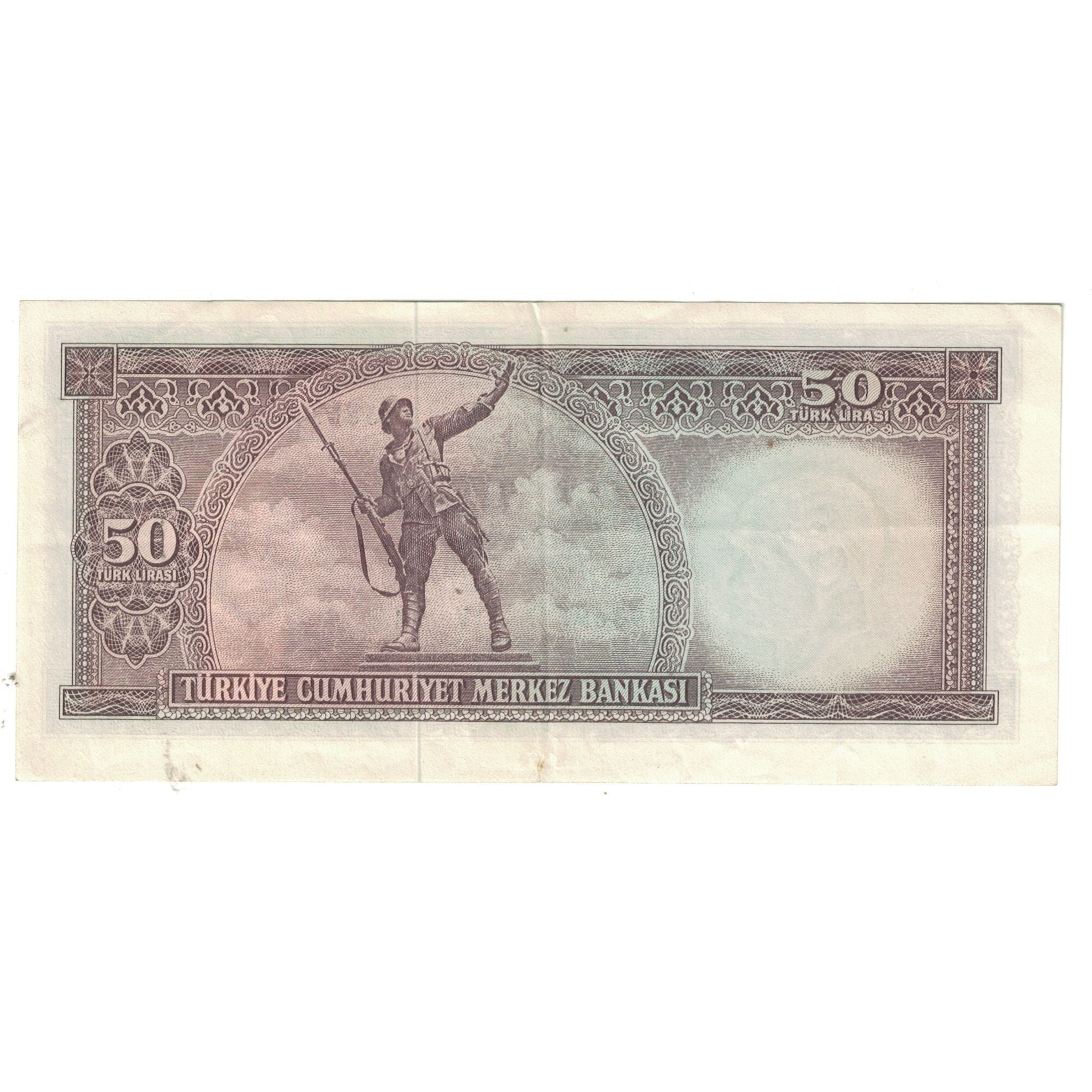 Banknote, Turkey, 50 Lira, KM:162a, EF(40-45)