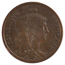 FRANCE, Dupuis, 2 Centimes, 1920, Paris, KM #841, AU(55-58), Bronze, 20.2,...