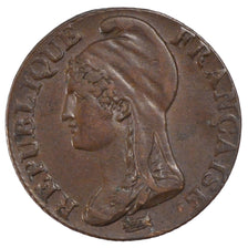 FRANCE, 5 Centimes, 1795, EF(40-45), Copper, Gadoury #124, 5.62