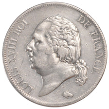 Louis XVIII, 5 Francs au buste nu