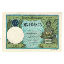 Banconote, Madagascar, 10 Francs, KM:36, SPL-