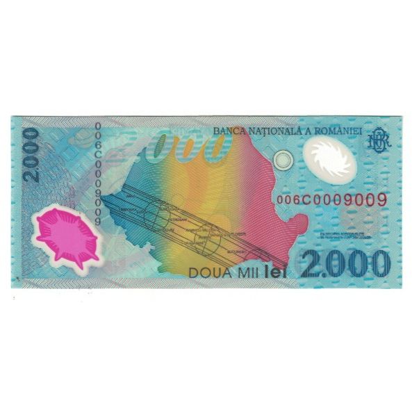 Biljet, Roemenië, 2000 Lei, KM:111a, NIEUW