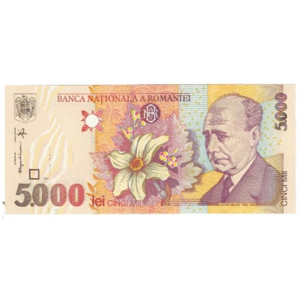 Banconote, Romania, 5000 Lei, 1998, KM:107a, FDS