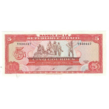 Banknote, Haiti, 5 Gourdes, 1987, KM:246a, UNC(65-70)