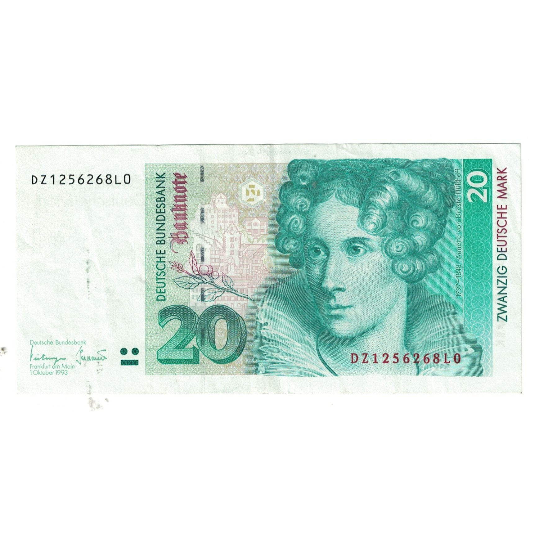 Banknote, GERMANY - FEDERAL REPUBLIC, 20 Deutsche Mark, 1993, 1993-10-01