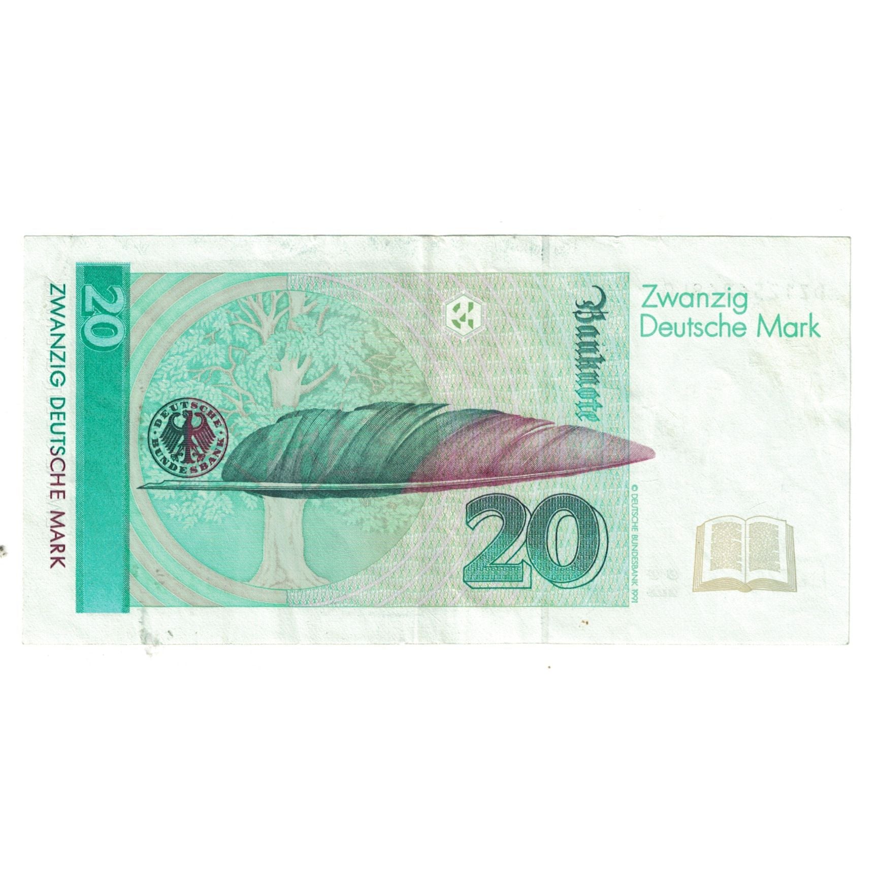 Banknote, GERMANY - FEDERAL REPUBLIC, 20 Deutsche Mark, 1993, 1993-10-01