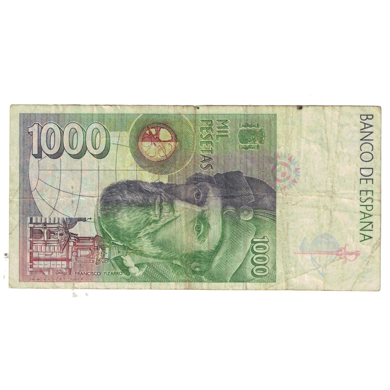 Billete, 1000 Pesetas, España, KM:163, BC