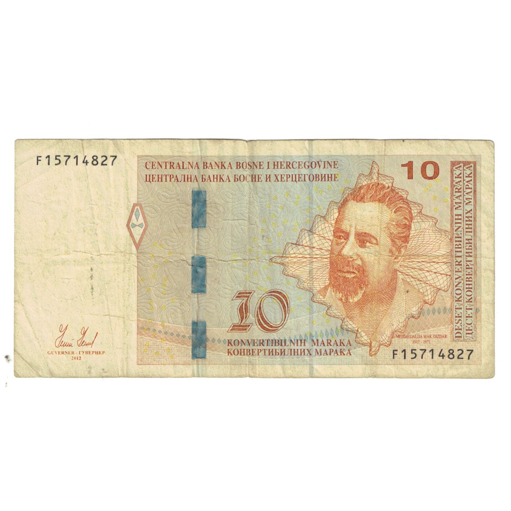 Banconote, Bosnia - Erzegovina, 10 Convertible Maraka, KM:63a, MB