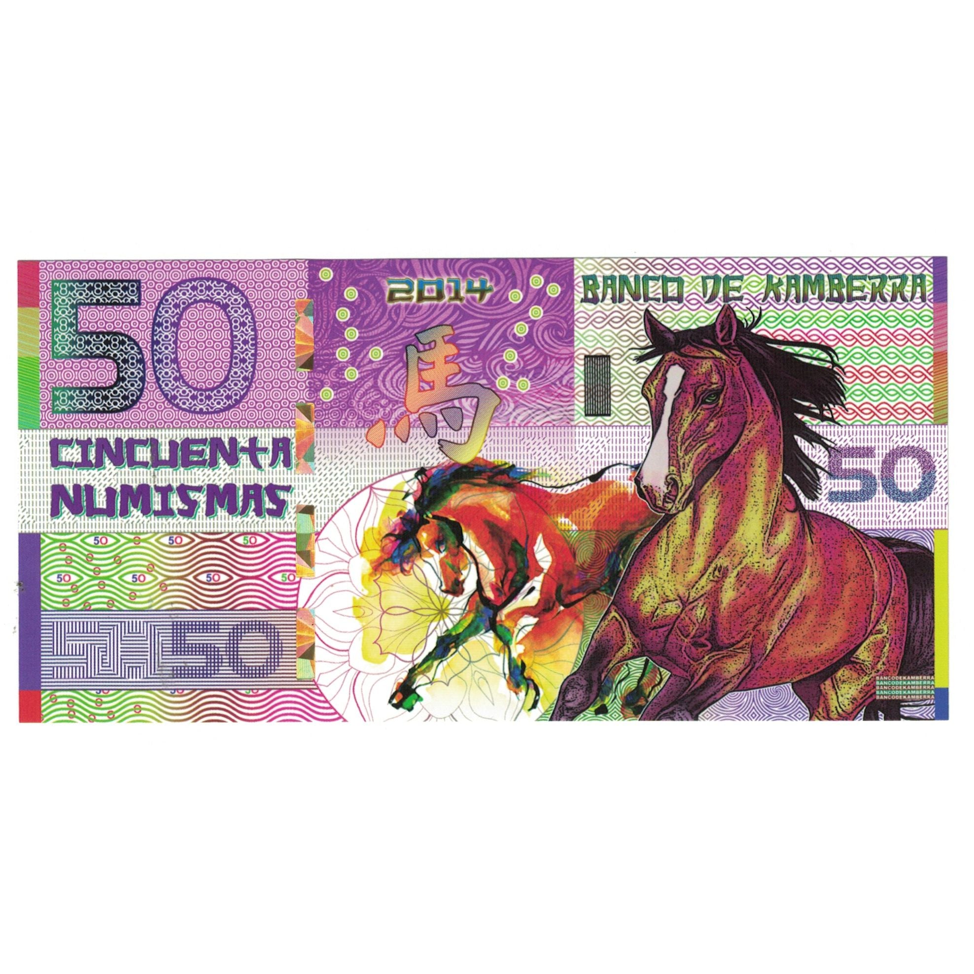 Banknote, Australia, Tourist Banknote, 2014, 50 dollars ,Colorful Plastic