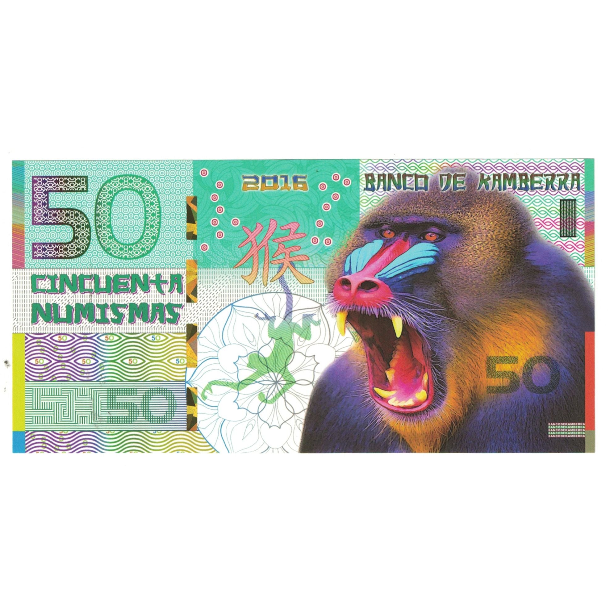 Banknote, Australia, Tourist Banknote, 2016, 50 dollars ,Colorful Plastic