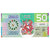 Nota, Austrália, Tourist Banknote, 2016, 50 dollars ,Colorful Plastic Banknote