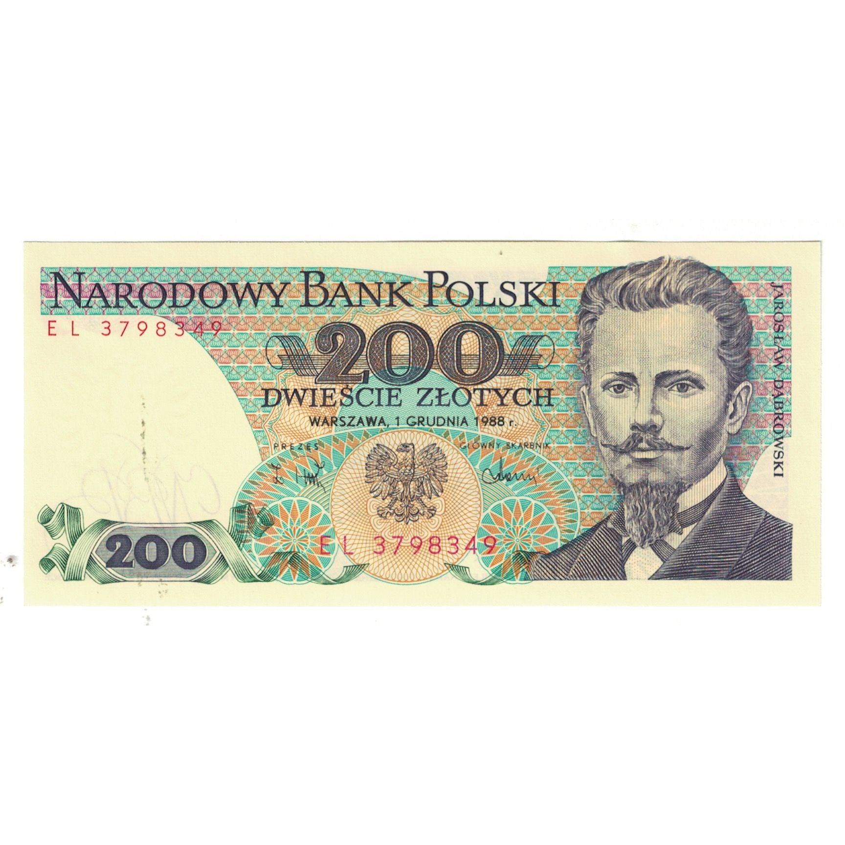 Billete, 200 Zlotych, 1988, Polonia, 1988-12-01, KM:144a, UNC