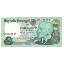 Banknote, Portugal, 20 Escudos, 1978, 1978-10-04, KM:176a, UNC(65-70)