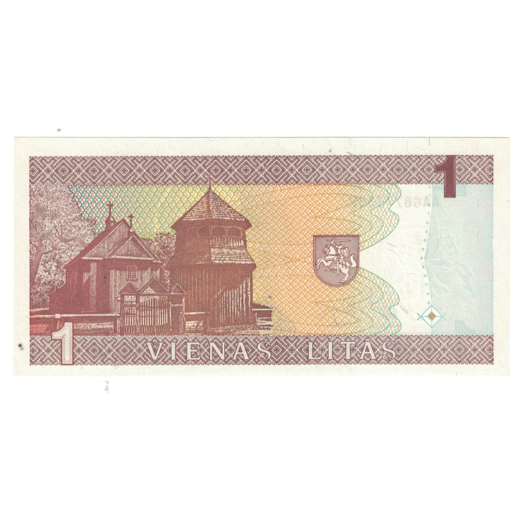 Geldschein, Lithuania, 1 Litas, 1994, KM:53a, UNZ