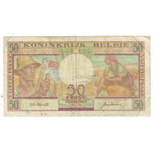 Banknote, Belgium, 50 Francs, 1948, 1948-06-01, KM:133a, EF(40-45)