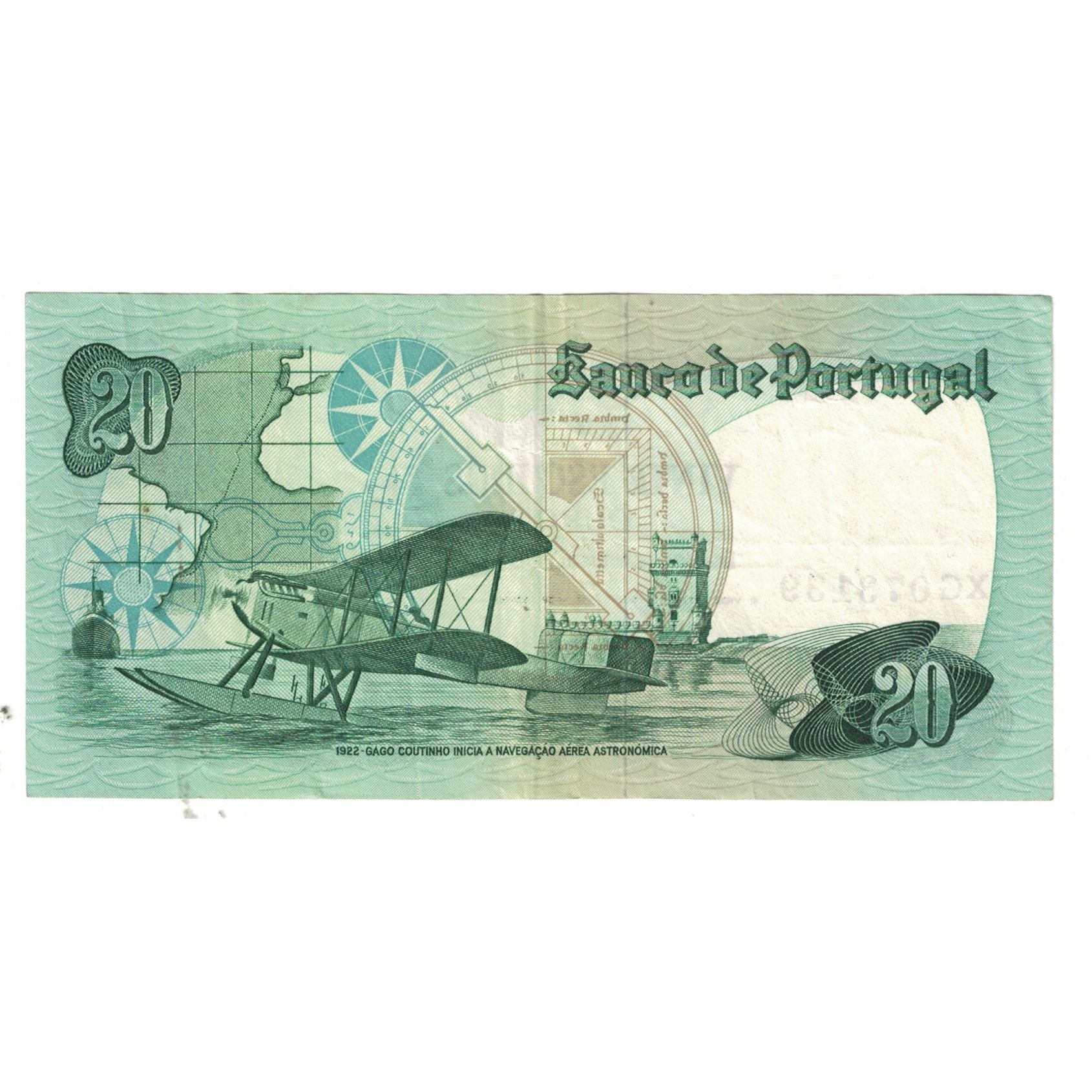 Billet, Portugal, 20 Escudos, 1978, 1978-09-13, KM:176a, SUP