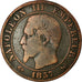 Moneda, Francia, Napoleon III, Napoléon III, 5 Centimes, 1857, Lille, BC