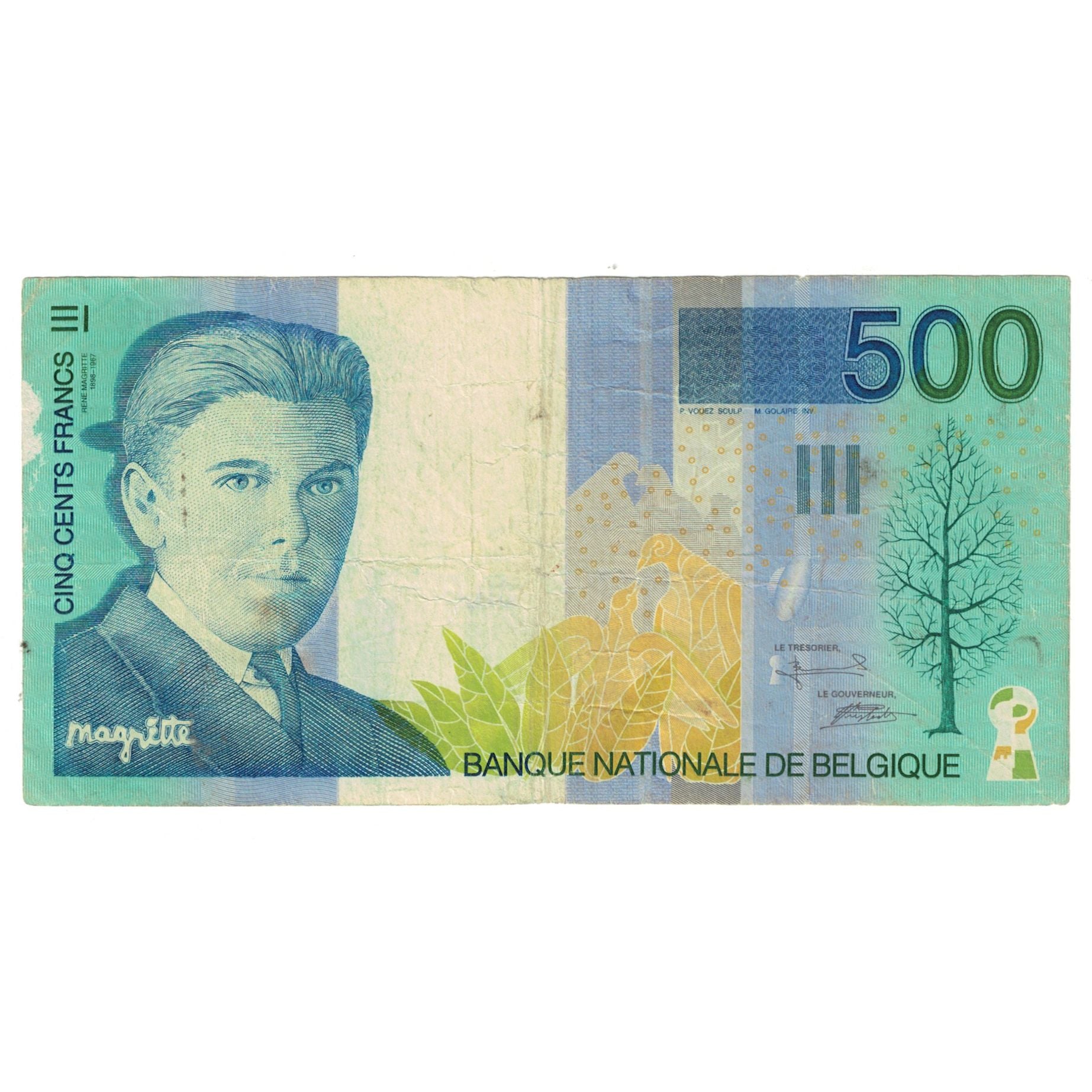 Banknote, Belgium, 500 Francs, KM:149, EF(40-45)
